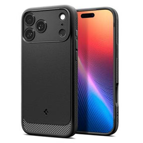 iPhone 17 Pro Spigen Rugged Armor Mag TPU Cover - Sort