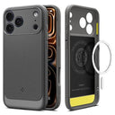 iPhone 17 Pro Spigen Rugged Armor Mag TPU Cover - Grå