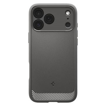 iPhone 17 Pro Spigen Rugged Armor Mag TPU Cover - Grå