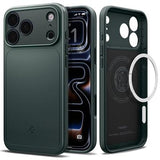 iPhone 17 Pro Spigen Thin Fit Mag MagSafe Cover - Afgrund grøn
