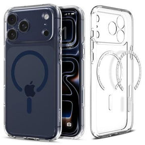 iPhone 17 Pro Spigen Ultra Hybrid Mag Cover - Klar / Dybblå