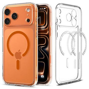 iPhone 17 Pro Spigen Ultra Hybrid Mag Cover - Klar / Orange