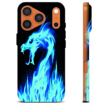 iPhone 17 Pro TPU Cover - Blå Ild Drage