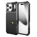iPhone 17 Pro TPU Cover med Kortholder - Sort