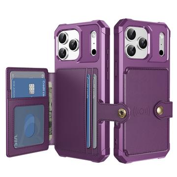 iPhone 17 Pro TPU Cover med Kortholder - Lilla
