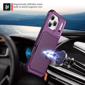 iPhone 17 Pro TPU Cover med Kortholder - Lilla