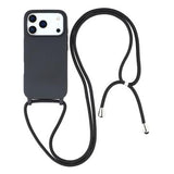 iPhone 17 Pro TPU Cover med Nøglesnor - Sort
