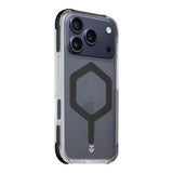 iPhone 17 Pro Tactical MagForce Hexagon Cover - MagSafe-kompatibel - sort / gennemsigtig