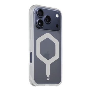 iPhone 17 Pro Tactical MagForce Hexagon Cover - MagSafe-kompatibel - hvid / gennemsigtig
