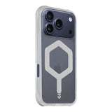 iPhone 17 Pro Tactical MagForce Hexagon Cover - MagSafe-kompatibel - hvid / gennemsigtig