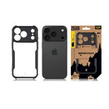 iPhone 17 Pro Tactical Quantum Stealth Cover med forstærkede hjørner - klar / sort