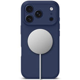 iPhone 17 Pro Tech-Protect flydende silikone cover - MagSafe-kompatibel - Dybblå