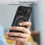 iPhone 17 Pro Tech-Protect MagCam Cover - MagSafe-kompatibel - mat sort