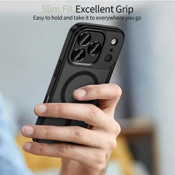 iPhone 17 Pro Tech-Protect MagCam Cover - MagSafe-kompatibel - mat sort