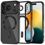 iPhone 17 Pro Tech-Protect MagFlex Cover - MagSafe-kompatibelt - klar / sort