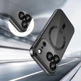 iPhone 17 Pro Tech-Protect MagFlex Cover - MagSafe-kompatibelt - klar / sort