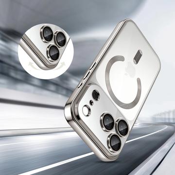 iPhone 17 Pro Tech-Protect MagFlex Cover - MagSafe-kompatibelt - Klar / Sølv