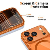 iPhone 17 Pro Tech-Protect MagFlex Cover - MagSafe-kompatibelt - Klar / Kosmisk Orange