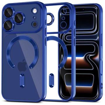 iPhone 17 Pro Tech-Protect MagFlex Cover - MagSafe-kompatibelt - Klar / Dybblå