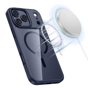 iPhone 17 Pro Tech-Protect Magmat Cover - MagSafe Kompatibel - Dybblå / Klar