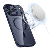 iPhone 17 Pro Tech-Protect Magmat Cover - MagSafe Kompatibel - Dybblå / Klar