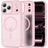iPhone 17 Pro Tech-Protect Magmat Cover - MagSafe Kompatibel - Mat lyserød