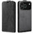 iPhone 17 Pro Vertikal Flip Etui med Kortholder - Sort