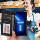iPhone 17 Pro Pung Etui med Stativ - sort