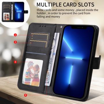iPhone 17 Pro Pung Etui med Stativ - sort
