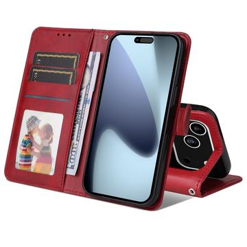 iPhone 17 Pro Pung Etui med Stativ - rød