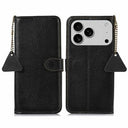 iPhone 17 Pro Læderpung med RFID - Sort