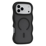 iPhone 17 Pro Bølgekant magnetisk hybrid cover - sort