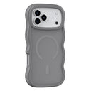 iPhone 17 Pro Bølgekant magnetisk hybrid cover - grå