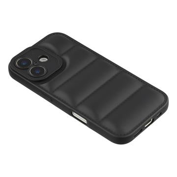 iPhone 17 Pufferjakke Stødfast TPU-cover - Sort