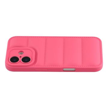 iPhone 17 Pufferjakke Stødfast TPU-cover - Hot Pink