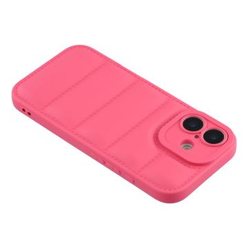 iPhone 17 Pufferjakke Stødfast TPU-cover - Hot Pink