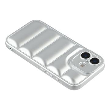 iPhone 17 Pufferjakke Stødfast TPU-cover - Sølv