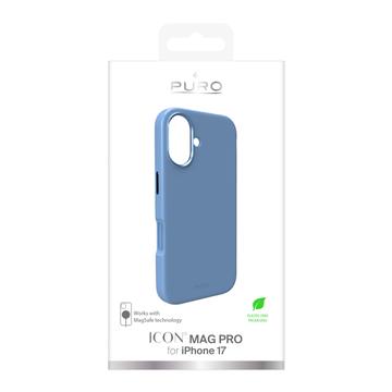 iPhone 17 Puro Icon Mag Pro Silikone Cover - Blå