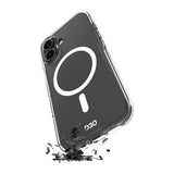 iPhone 17 Puro Impact Clear D3O Hybrid cover - MagSafe-kompatibel - Gennemsigtig