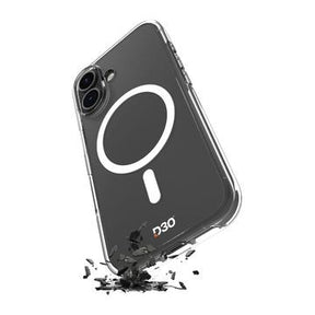 iPhone 17 Puro Impact Clear D3O Hybrid cover - MagSafe-kompatibel - Gennemsigtig