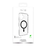 iPhone 17 Puro Lite Mag Hybrid Cover - sort / gennemsigtig