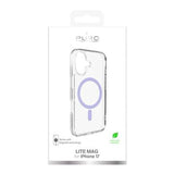 iPhone 17 Puro Lite Mag Hybrid Cover - Lilla / Gennemsigtig