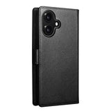 iPhone 17 Qialino 2-i-1 aftagelig pung læderetui - MagSafe-kompatibel - Sort
