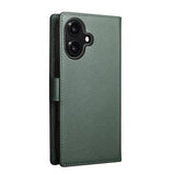 iPhone 17 Qialino 2-i-1 aftagelig pung læderetui - MagSafe-kompatibel - Grøn