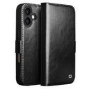 iPhone 17 Qialino Classic Læderpung - Sort