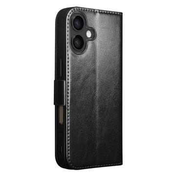 iPhone 17 Qialino Classic Læderpung - Sort