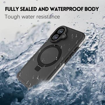 iPhone 17 Redpepper IP68 MagSafe vandtæt cover med Kickstand - Sort