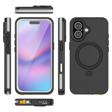 iPhone 17 Redpepper IP68 MagSafe vandtæt cover med Kickstand - Sort