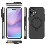 iPhone 17 Redpepper IP68 MagSafe vandtæt cover med Kickstand - Sort