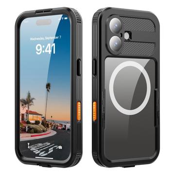 iPhone 17 Redpepper IP68 Magnetisk Vandtæt Cover - Sort